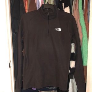 Black half zip North Face jacket